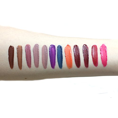 MagiDeal 12 Farbe Matt Make-up Lipgloss Langanhaltend Flüssigkeit Lippenstifte Makeup Lipsticks Set - 3