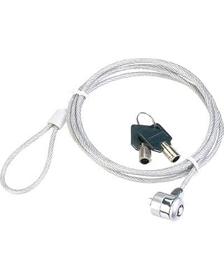 VISORTECH Safety Lock Serrure pour Ordinateur Portable en Caoutchouc Câble en Acier 1,8 m