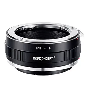 K&F Concept Lens Mount Adapter PK-L Manual Focus Compatible with Pentax K(PK) Lens to L Mount Camera Body