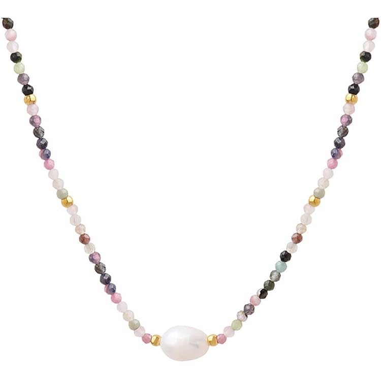 JEWELS BY LEONARDO Halskette 'Ciao Lou' - Goldfarbene Edelstahlkette Mit Miyuki Perlen, 42-47 Cm