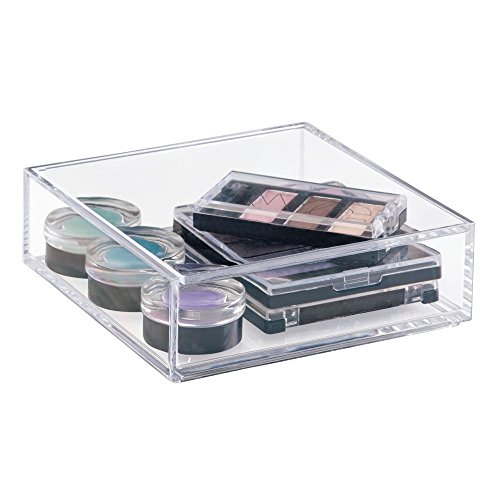 Interdesign 39610EU Clarity Aufbewahrungsbox mit Deckel Medium, 5 cm Hoch, durchsichtig - 3