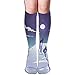 Produktbild Walnut Cake Hohe Socken Wolf Snow Design Elastic Blend Long Socks Compression Knee High Socks (65cm) for Sports