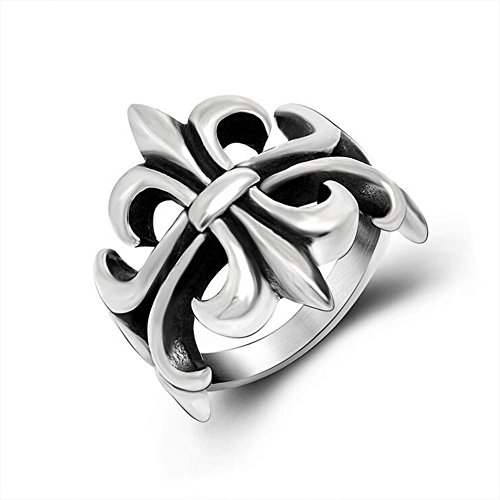 Acier Titane Anneaux / Rétro / Creux / Scout Patterns / Bijoux / Bague – 7,8,9,10,11,12