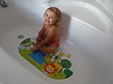 Salinka Rutschfeste Badematte Dschungel – FREI von Phatalaten und Blei – Rutschfeste Matte für Badewanne und Dusche – aus strapazierfähigem mehltau- und schimmelresistentem PVC – viele starke Saugnäpfe – praktische Tasche für einfachen Transport – kostenloses E-Book - 9
