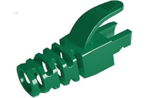 VIVOCH 50 Pcs Cat5 Cat5E Cat6 Strain Relief Boot, RJ45 Plug Connector Cover Modular Network Plug Connector Cap Cable Connector Boots, Green