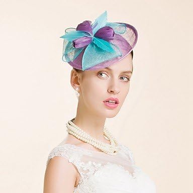 MJW&amp;G Women's Flax Headpiece-Wedding Special Occasion Fascinators 1 Piece , light purple