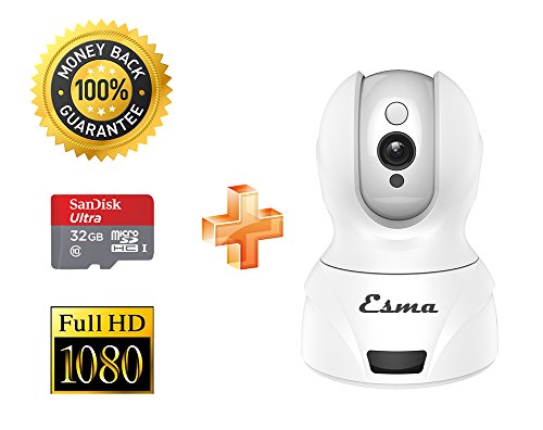 Preisvergleich Produktbild Wireless IP Kamera 1080p Webcam (Sicherheitskamera)