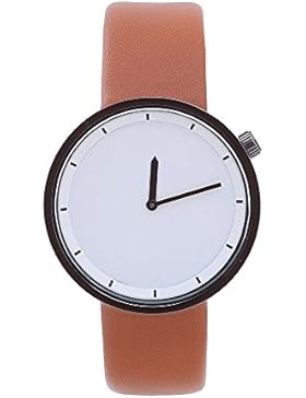 Rosepoem Quarz-Analoguhren Minimalist Einfache Kinderuhren PU-Bügel-Uhr Herren Damen-Armbanduhr Unisex