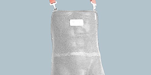 Preisvergleich Produktbild Edelstahl-Stechschutzschürze STAHLNETZ, Stechschutz-Kettenschürze, Edelstahl Hemdschürze, Arbeitsschürze für Metzger & Werkarbeiten, (Ringdurchmesser: Ø 7 mm), EN 13998, Größe:75 x 50 cm (75 x 50 cm)