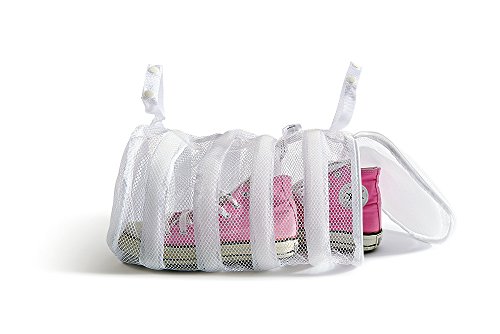 Perfetto Più Salvabucato Sacco Lavatrice per Scarpe, Tessuto, Bianco, 40.0x18.0x18.0 Cm
