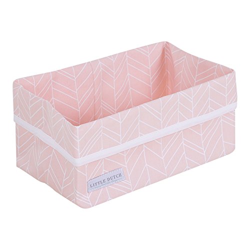 Preisvergleich Produktbild LITTLE DUTCH 6031 Utensilo Wickeltisch-Körbchen groß peach leaves