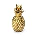 Produktbild Black Velvet Studio Dose, Ananas Keramik, Color golden. S, dekorative Ananas, 26x11x11 cm.