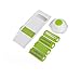 Produktbild KEYNIS Mandoline Edelstahl Material Gemüse Schneidemaschine Green Cutter Slicer Gemüseschneider 5 in 1 (grün)