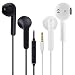 Produktbild TOPCHK Kopfhörer in Ear Kopfhörer [2 Stück] 3.5mm Audio Kopfhörer mit Mikrofon und Volumen Steuerung, Stereo Headset Kopfhörer für die Meisten Smartphone Systeme Mp3 Players, Schwarz