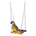 Produktbild nalmatoionme Pet Bird Parrot Käfig für Nymphensittiche Sittich Wellensittich Hängematte Swing Spielzeug Spielzeug zum Aufhängen
