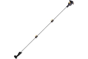 BOSTAR Pértiga Telescópica para Tijeras de Podar Eléctricas Inalámbricas 2M Alargador 3 Secciones para Podar Ramas Altas Poste de Extensión para Herramientas Eléctricas con Cabezal Giratorio de 180°