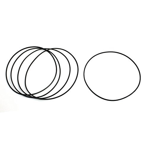 a14022400ux0420 Flexible Gummiöldichtung Filter O-Ringe Unterlegscheiben (5 Stück), Schwarz, 115mm x 2mm