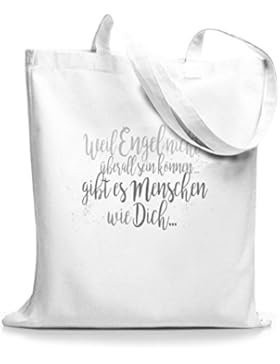 StyloBags Jutebeutel / Tasche Weil Engel nicht überall sein können gibt es Menschen wie Dich