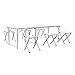 Produktbild HOMFA 180cm Campingtisch Klapptisch Set mit 6 Klappstühle Aluminium.Höhenverstellbarer Klapptisch Campingmöbel als Gartentisch, Falttisch, Reisetisch, zum Camping uvm. (weiß, 180cm)