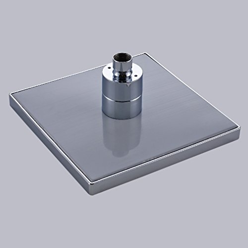 Badaccessoires von BONADE – 20×20 LED Quadratische Duschkopf Regendusche Brause Dusche mit 3 Farben wechseln - 4