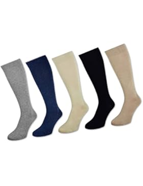 1 bis 4 Paar Reisestrümpfe Stützstrümpfe Kompressionsstrümpfe Kniestrümpfe - Damen & Herren - Schwarz Jeans Grau...
