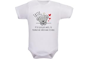 IDYLEA body bébé - annonce naissance - annonce grossesse - idée annonce grossesse - papa - papi - mamie - parrain - marraine - tonton - tatie