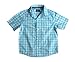 Carter's Check Short Sleeve Shirt Light Blue (24 Months)