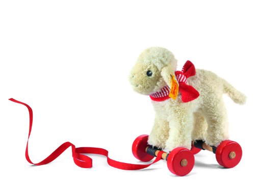Steiff Pull-Along Animal Linda Lamb (Cream, 18cm)