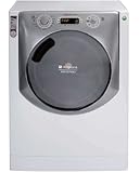 Höhe: 850 mm. Hotpoint Aqualtis AQ113D 69 EU/A Freistehende Waschmaschine, Frontladung, 11 kg, 1600 U/min, A+++, Silber, weiß (freistehend, Frontbeladung, silber, weiß, Türbeschlag rechts, LCD, schwarz)