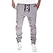 Produktbild Jogginghose Cargohose Herren Chino-Hose Fitnesshose Trainingshose Jogger Stretch Fitness Hose Trainingshose Fitnesshose Laufhose Pants Chinohose Sweatpant Männer Loose Hose Fitness Hose LMMVP (XXL, Grau)