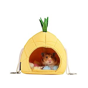 Amakunft Juego de Cama de hámster, Accesorios para Jaula de Chinchilla, Hamaca, Juguetes para casa de hámster para pequeños Animales de azúcar Glider, Ardilla, hámster, Rata, Jugar al Dormir