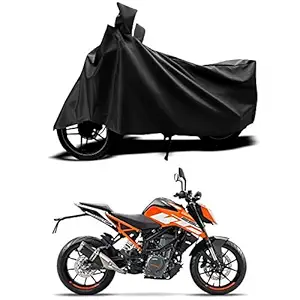 SEBONGO KTM 250 Duke BS6 Dustproof UV Protection Water Resistant Bike /Scooty Body Cover ( Black )