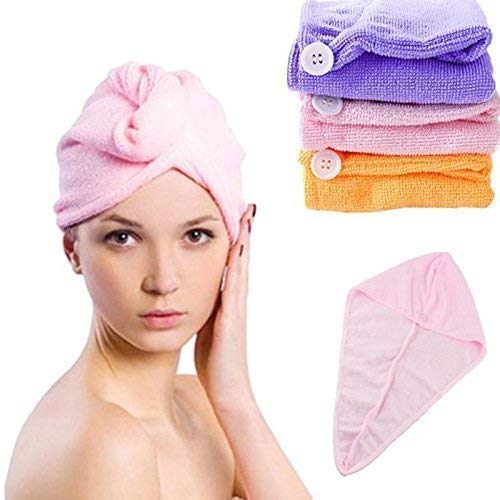 Forcado Absorbent Microfiber Towel Turban Hair-Drying Quick Dry Shower Caps Bathrobe Hat Hair Wraps for Women Magic Hair Warp towel Women Bathroom Super Absorbent Quick-drying Microfiber Bath Towel Hair Dry Cap Salon Towel RS.249 (72.00% Off) - Amazon
