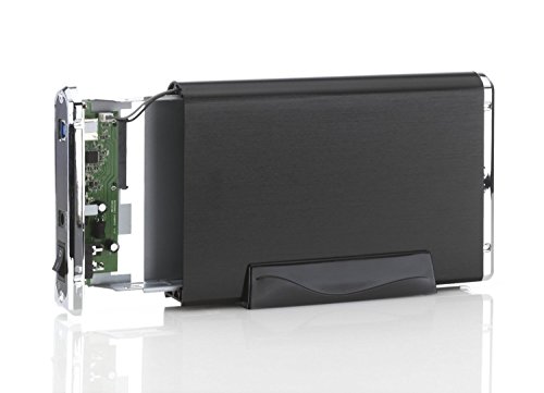 XeReon 3,5″ Externes Gehäuse USB 3.0 für Festplatten Schwarz Hochwertiges Aluminium Festplattengehäuse (Festplattengehäuse 3;5″ USB 3.0 / schwarz) - 5