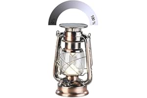 Lunartec Lampe-tempête LED solaire à intensité Variable 200 LM / 3 W / 3000 ...