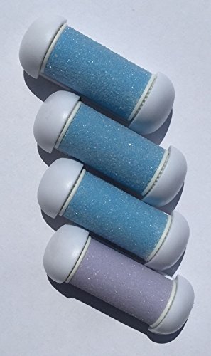 4 Ersatzrollen für Hornhautentferner – HE-501 – 3 mal grob und 1 mal fein - 2