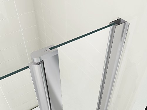 180° Schwenkbar, Platte Badewanne Duschwand, 6 mm, Mit Griff - 5