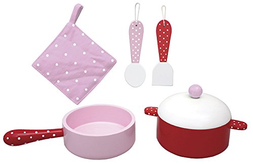 Preisvergleich Produktbild JaBaDaBaDo rotes Topfset aus Holz