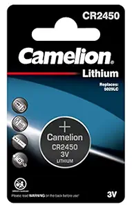 Camelion CR-2450 Lithium Coin Battery - Pack of 5