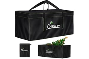 UIRWAY Borsa portaoggetti per cuscino da giardino, 175 x 75 x 55 cm, borsa portaoggetti per albero di Natale, tessuto Oxford 420D, impermeabile, resistente ai raggi UV, robusta, con maniglia e