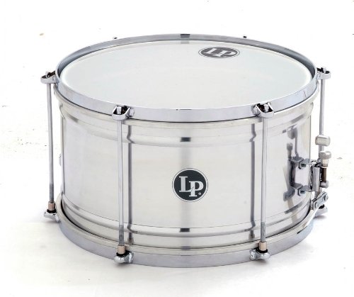 LP Latin Percussion Caixa Brazilian 12" x 7" Kessel: Aluminium, Kunststoffbespannung, 6 Stimmschrauben, 12-spiraliger Snareteppich, LP3212, Snare, Drum, Trommel, Marchingsdrum, Samba