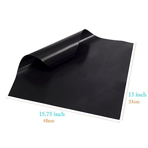 BBQ Antihaft Grillmatten 3er Set zum Grillen und Backen, aus Silikon mit Teflon Antihaftbeschichtung Extra Groß und Langlebig, Ideal für Holzkohle Grill, Elektronisches Grill, Backofen, Dampf-Backofen, Mikrowelle etc - 3