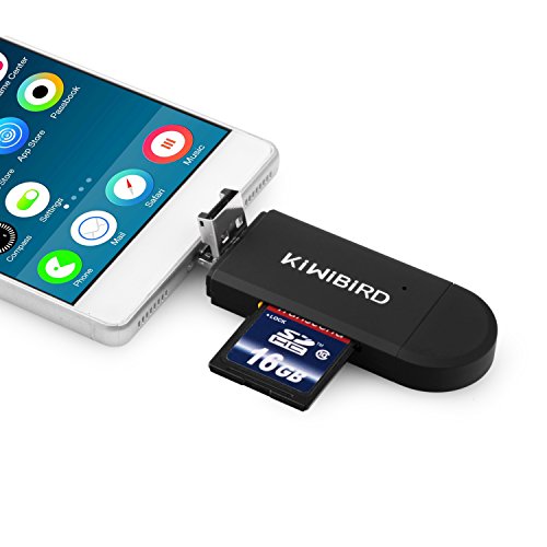 KiWiBiRDÂ® USB Type C SD/Micro SD/TF Kartenleser USB & Micro USB, Micro USB OTG & USB-A zu USB-C Adapter fÃ¼r Apple MacBook (2015, 12 Zoll), Google 2nd Chromebook Pixel (2015), Pixel C, Nexus 5X & 6P, HP Spectre x2, Lenovo ZUK Z1, LG G5, HTC 10, und andere Typ C GerÃ¤te, Smartphones/Tablets mit OTG Funktion, PCs und Laptops