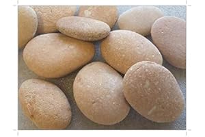 SOOTHING IDEAS 3kg Japanese Pink Large River Stones 50-130mm (app 24-27) Home Garden Pond