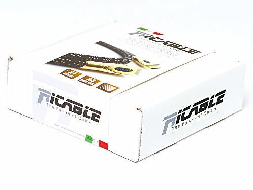 Ricable HI-END B10 – 10 Meter – Kabel HDMI 2.0 High Speed 3D bescheinigt mit Ethernet – Hi-Fi Qualität für den AV HD Anschluss mit 24 AWG OFC Kupferleiter und abgeschirmten Verbinder. Bandbreite 27 Gbps mit voller Unterstützung 4K Ultra HD, 32 Audiokanäle und 3D 4K. Italienisches Design und Lebenszeitgarantie on-Site - 2