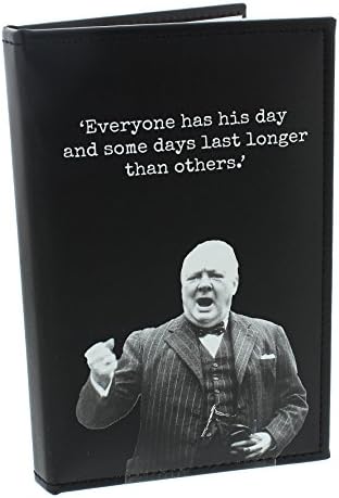Imperial War Museum PU Cover Lined Notebook - Hand Pump Winston Churchill