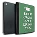 Produktbild STUFF4 PU-Leder Hülle/Case/Brieftasche für Apple iPad Air 2 tablet / Tee Trinken/Grün Muster / Bleib Ruhig Kollektion