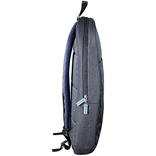 Canyon Super Slim minimalistische Rucksack für 39,6 cm Laptops, Reißverschluss übergreifende Lock, gummierte, verstellbare Schultergurte - 3