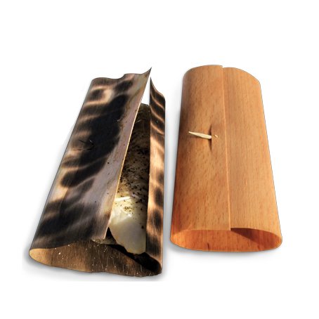 Grill-Räucherfurnier Buche 20 Blatt, 29 x 15 - 2