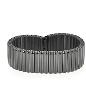 20mm Eichmüller Edelstahl Zugband Flexband E45 PVD-Schwarz beschichtet - glänzend